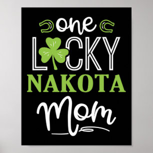 One Lucky Nakota Horse Mama Irische Pferderennfahr Poster