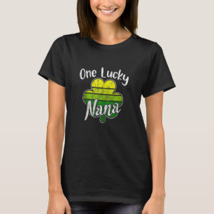 One Lucky Nana Funny Irish Clovers Grandma St Patr T-Shirt