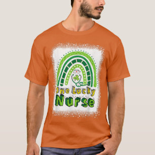 One Lucky Nurse Lucky Rainbow Kleeblatt St Patrick T-Shirt