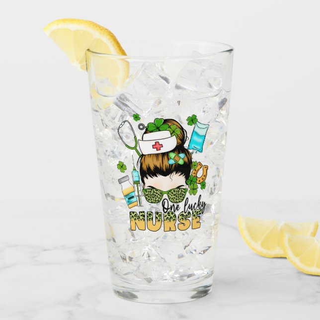One Lucky Nurse St. Patrick's Glas (Vorderseite Ice)