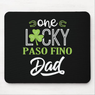 One Lucky Paso Fino Horse Vater Irish Horseback Ri Mousepad
