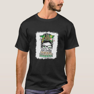 One Lucky Physical Therapist One Lucky Nurse Messy T-Shirt