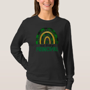 One Lucky Principal Rainbow St Patricks Day Shamro T-Shirt