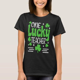 One Lucky Teacher Beleg St Patricks Day Irish Sha T-Shirt