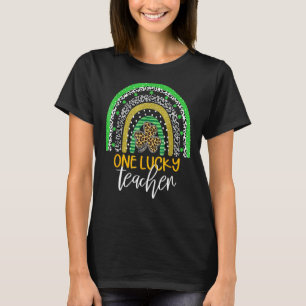 One Lucky Teacher Rainbow School St Patricku2019s T-Shirt