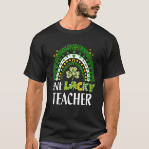 One Lucky Teacher Rainbow St Patrick's Day T-Shirt