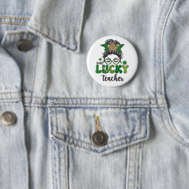 One Lucky Teacher - St. Patrick's Day Button