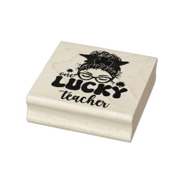 One Lucky Teacher - St. Patrick's Day Gummistempel