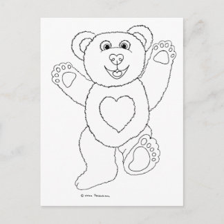 One Lucky Teddy Postkarte