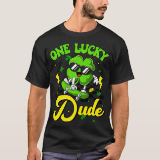 One Lucky Typ Funny St Patricks Day Skateboard T-Shirt