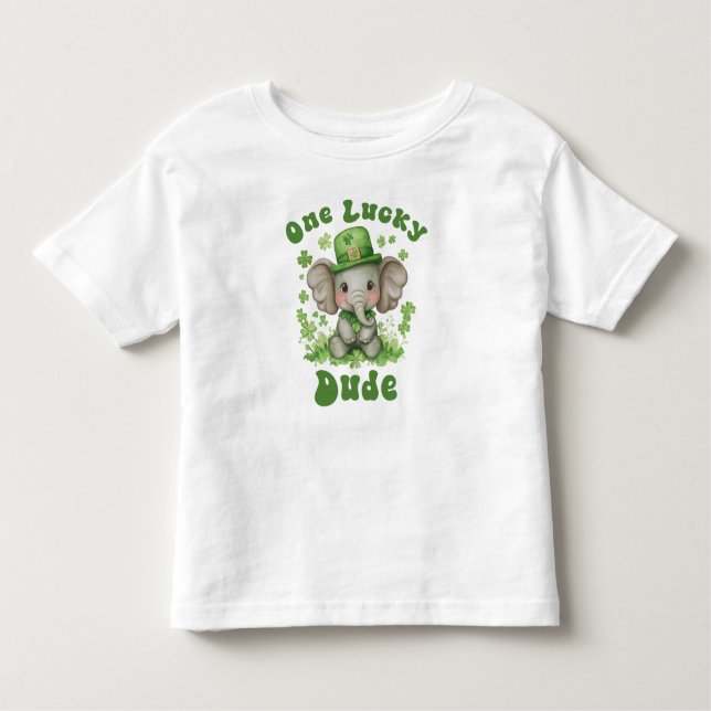 One Lucky Typ Kid St Patrick Kleinkind T-shirt (Vorderseite)