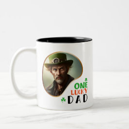 One Lucky Vater - Irish Sessings Zweifarbige Tasse