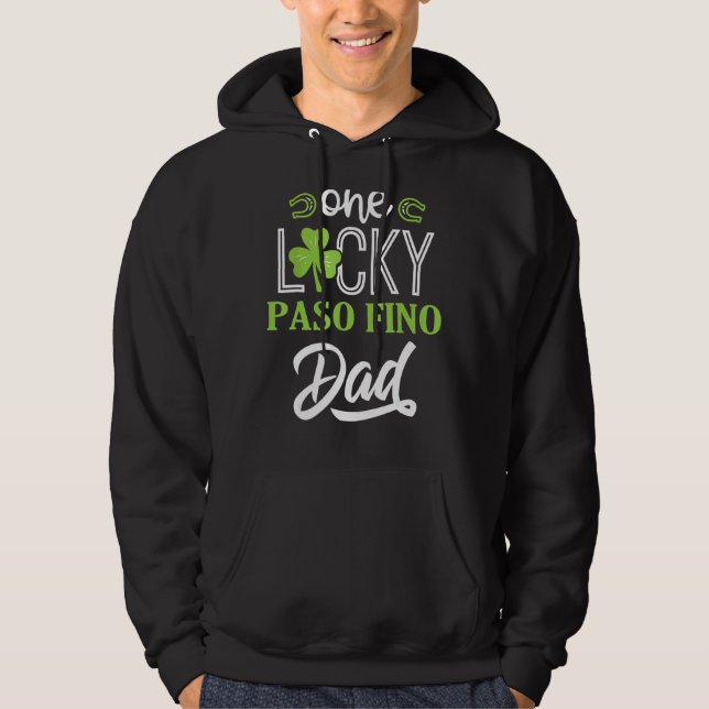 One Lucky Vater St Patrick's Day Kleeblatt Daddy M Hoodie (Vorderseite)