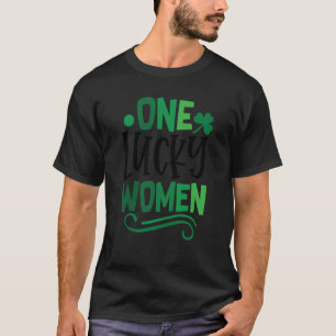 One Lucky Women C Kleeblatt Irland T-Shirt