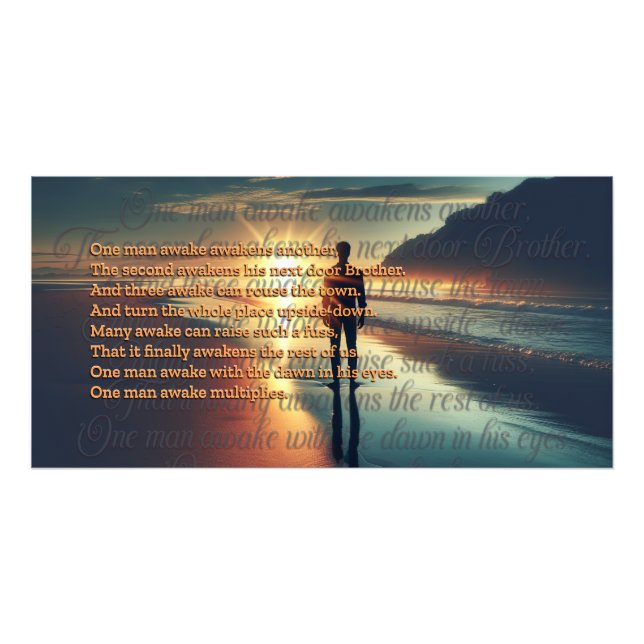 One Man Awake Fotodruck (Vorne)