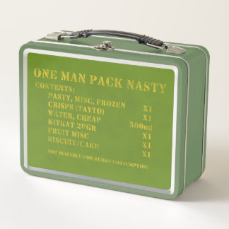 One Man Pack Eklig Metall Brotdose