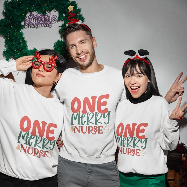 One Merry Nurse Sweatshirt (One Merry Nurse christmas sweatshirt
)