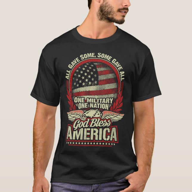 ONE MILITARY ONE NATION  T-SHIRT (Vorderseite)