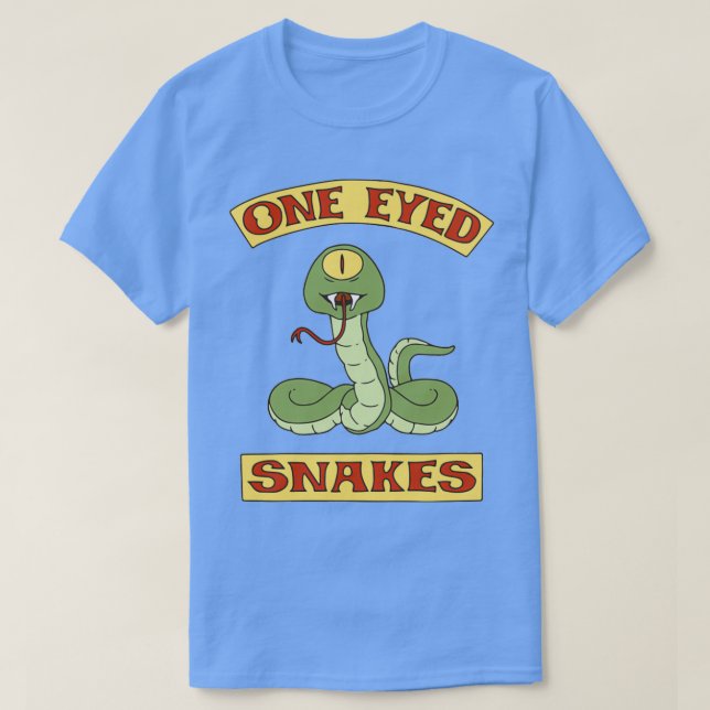 One Mit Augen Snakes ShirtTShirt T-Shirt (Design vorne)