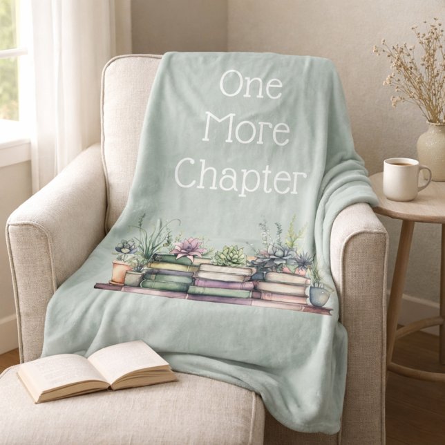 One More Chapter Personalized Cozy Reading Fleecedecke (Von Creator hochgeladen)
