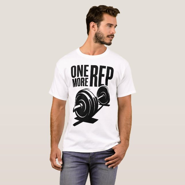 One More Rep Weightlifting T-Shirt - Distressed St (Vorne ganz)