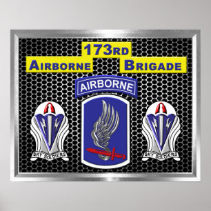 "One of a Art" 173. Im Flugzeug Brigade-Kampfteam Poster