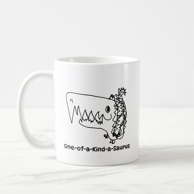 One-of-a-Kind-a-Saurus Mug | Roarsome Art Kaffeetasse (Links)