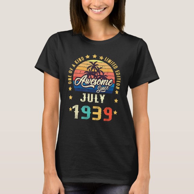 One Of A Kind  Awesome Since July 1939 T-Shirt (Vorderseite)