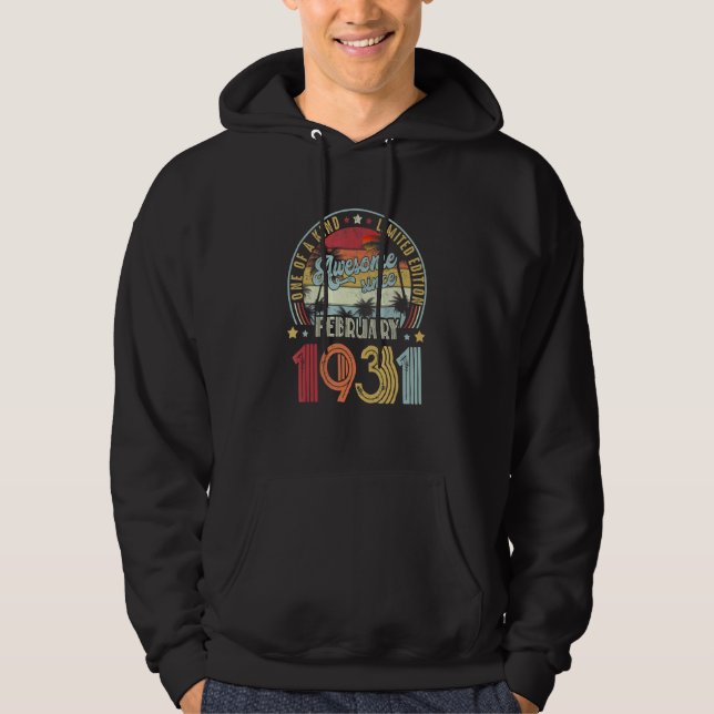 One Of A Kind Limited Edition Awesome Since Februa Hoodie (Vorderseite)