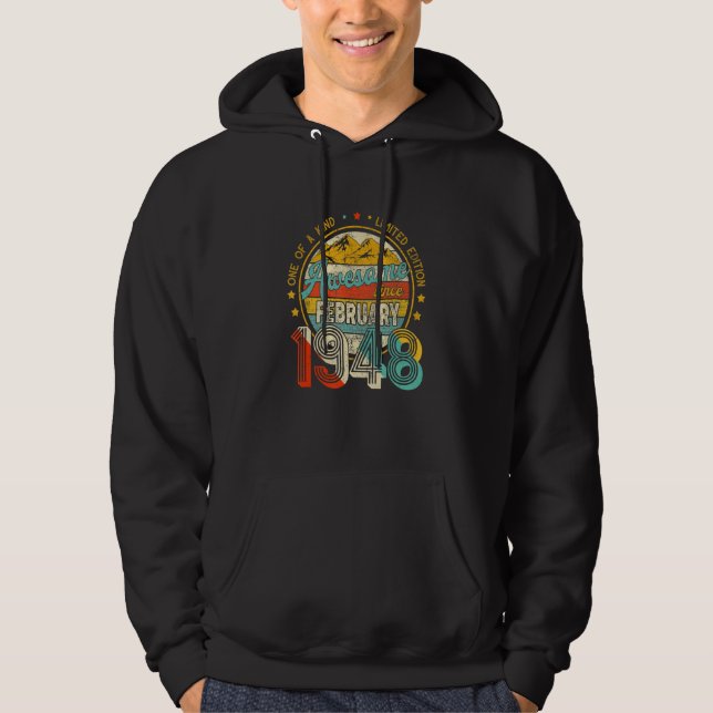 One Of A Kind Limited Edition Awesome Since Februa Hoodie (Vorderseite)