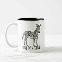 One Of A Kind Unique Zebra Zweifarbige Tasse