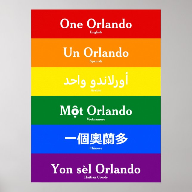 One Orlando Poster (Vorne)