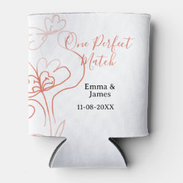 One Perfect match terracotta wedding couple name f Dosenkühler