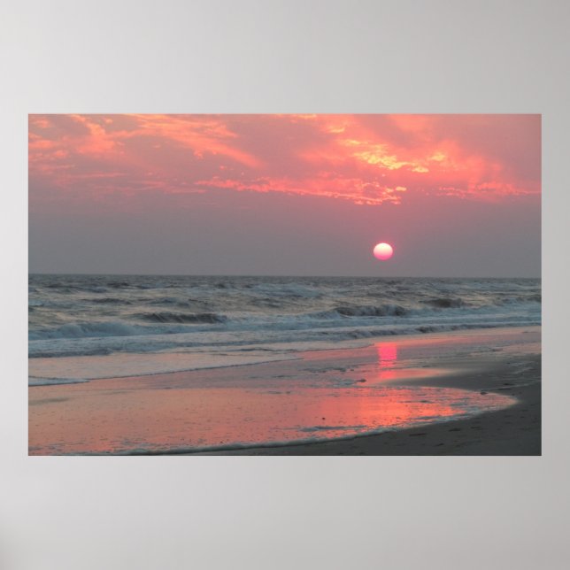 One Perfect Sunset - Eicheninsel, NC Poster (Vorne)