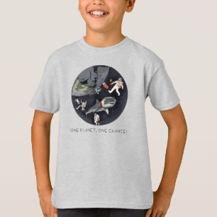 One Planet One Chance - Earth Day (Cartoon Texture T-Shirt