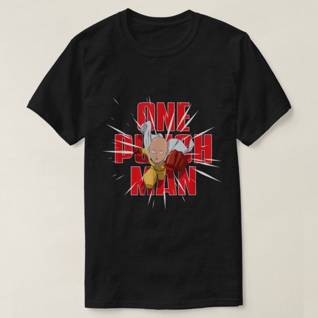 One Punch Man Saitama Punch Pose  T-Shirt (Design vorne)