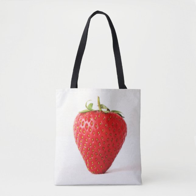 One Red Strawberry sta Tasche (Vorderseite)