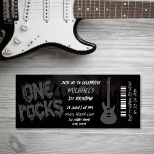 One Rocks Music Themenkonzert Geburtstag Einladung
