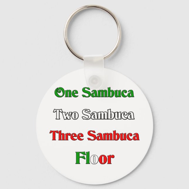 One Sambuca Schlüsselanhänger (Vorderseite)