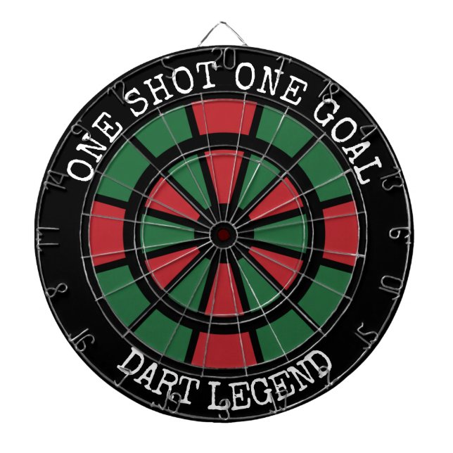 One Shot One Goal Dartboard Dart Legend Dartscheibe (vorne)