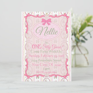 One Silly Goose Birthday Invitation Einladung
