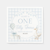 ONE Silly Goose Blue 1st Birthday Party