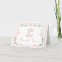 One Silly Goose Coquette Rosa Gingham 1. Geburtsta