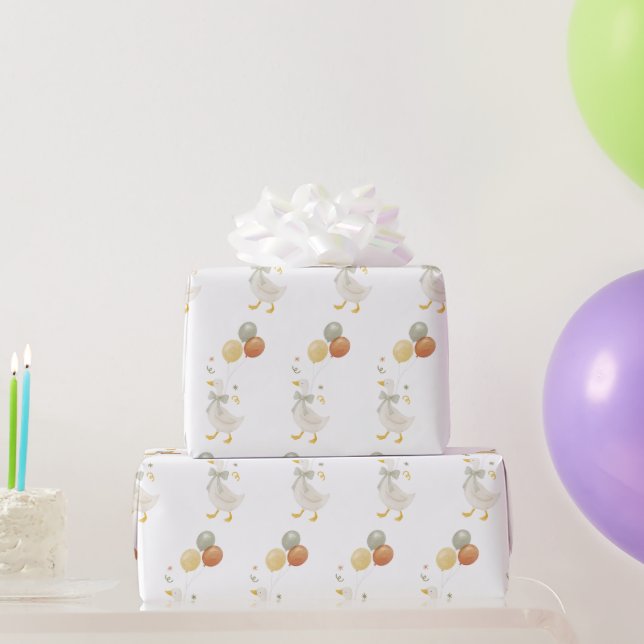 One Silly Goose Spring Birthday Geschenkpapier (Partygeschenke)