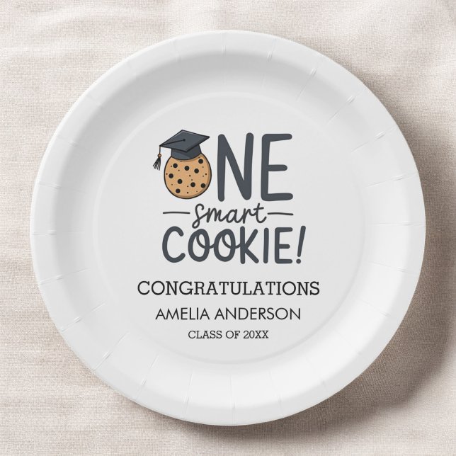 One Smart Cookie Abschluss Class Pappteller (Von Creator hochgeladen)