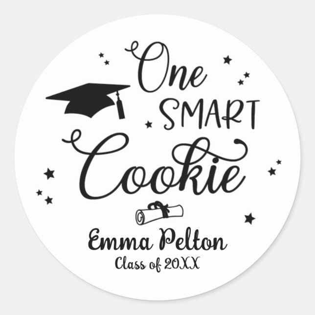 One Smart Cookie Abschluss Stickers (Vorderseite)