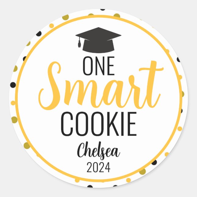 One Smart Cookie Abschluss Stickers (Vorderseite)
