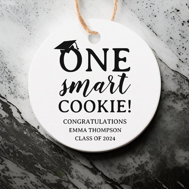 One Smart Cookie Class of 2024 Abschluss Geschenkanhänger (Von Creator hochgeladen)