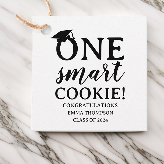 One Smart Cookie Class of 2024 Abschluss Geschenkanhänger (Von Creator hochgeladen)