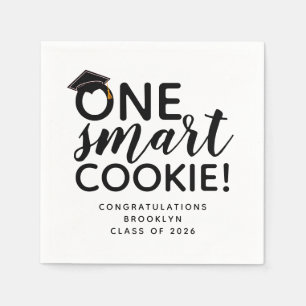 One Smart Cookie Graduation Party Serviette